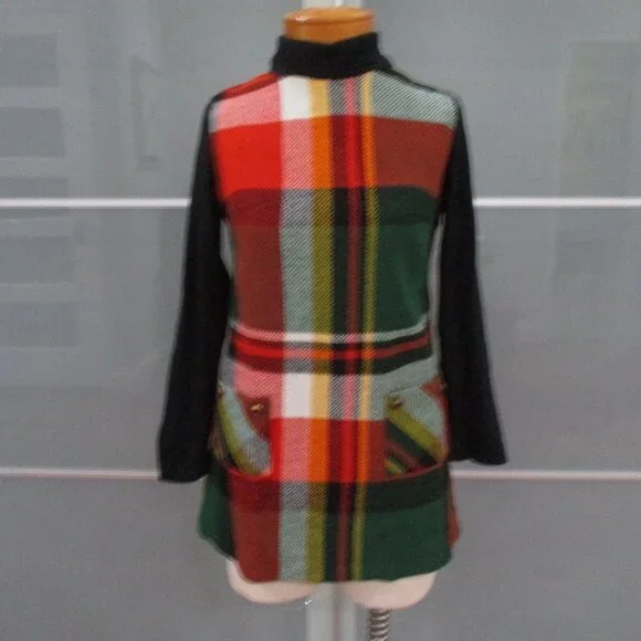 Vintage Vicky Vaughn Mock Neck Long Sleeve Tunic - Picture 1 of 5